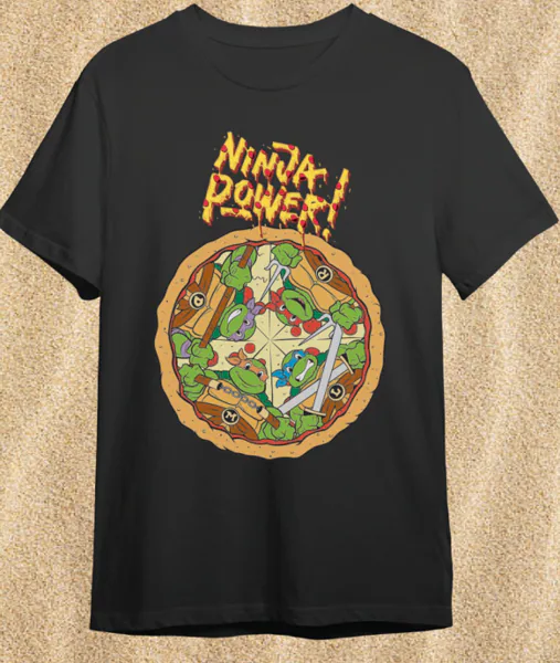 Camiseta Teenage Mutant Ninja Turtles · Pizza ninja